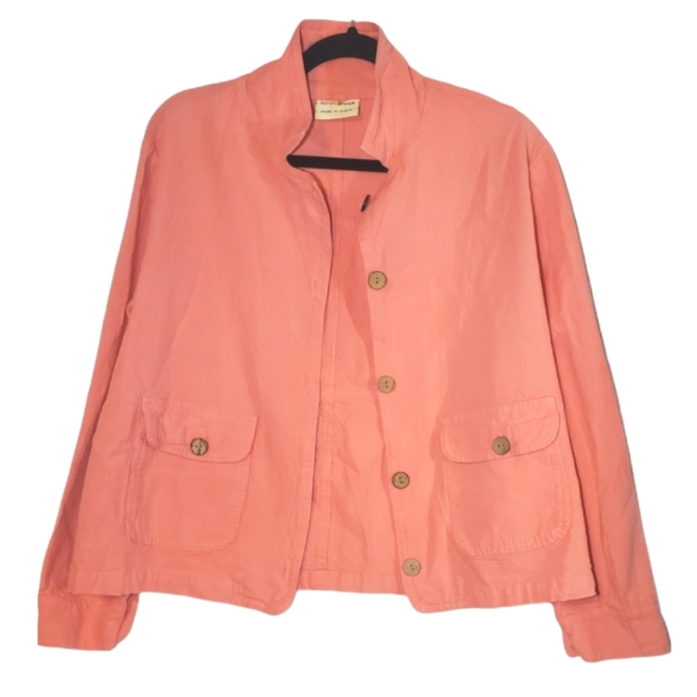 Vintage / Retro Sunflower Brand Lagenlook Cropped Boxy Pink Chore Jacket…